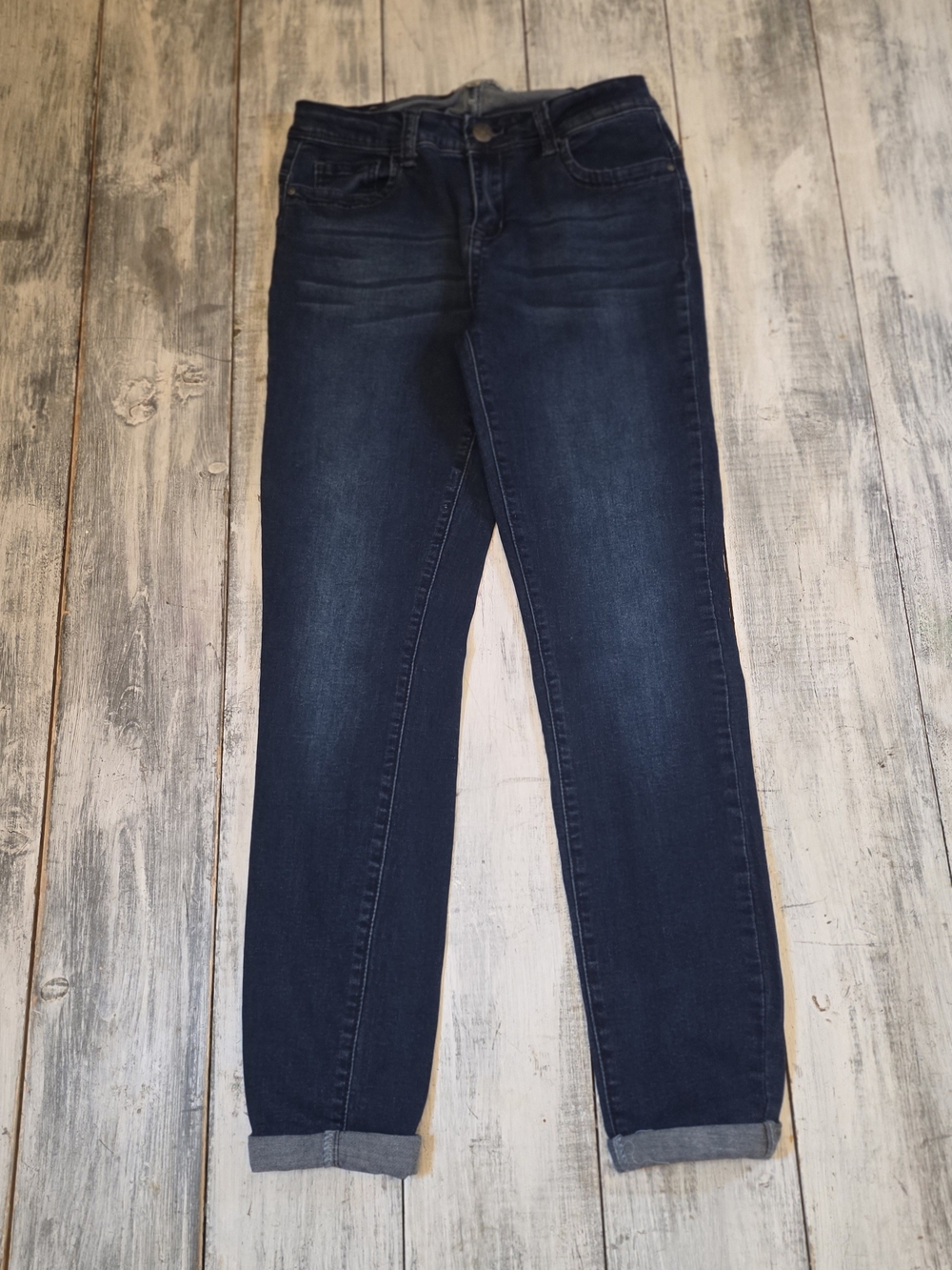 Hot Kiss Get the Lift Women's Dark Indigo Boyfriend Jeans sz 9
